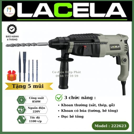 Máy khoan 3 chức năng Lacela 222623