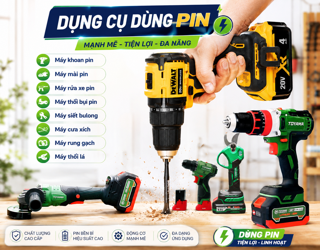 Dụng cụ dùng pin