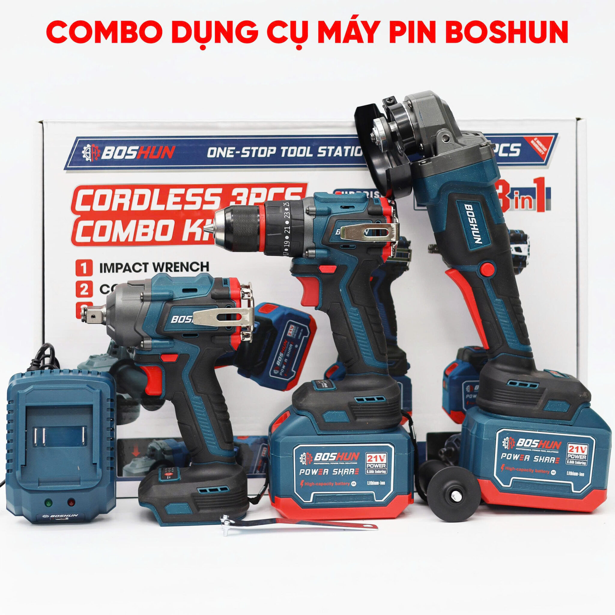 combo 3 máy Boshun